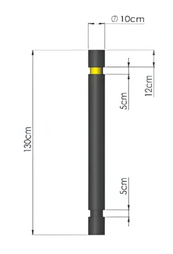 Bolardo 4” de diámetro x 130cm - Imagen 2