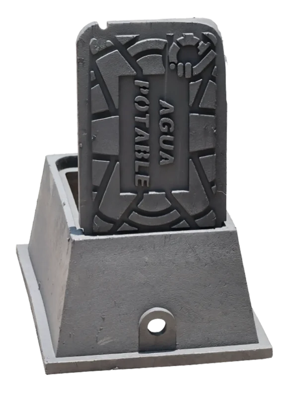 Registro y tapa para medidor de agua potable